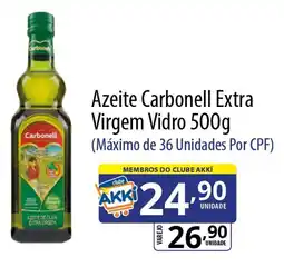Akki Atacadista Azeite Carbonell Extra Virgem Vidro oferta