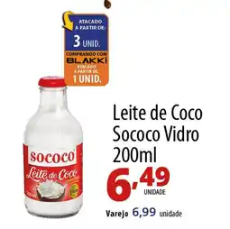 Akki Atacadista Leite de Coco Sococo Vidro oferta