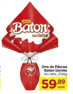 Carrefour Ovo de Páscoa Baton Garoto Ao leite, oferta