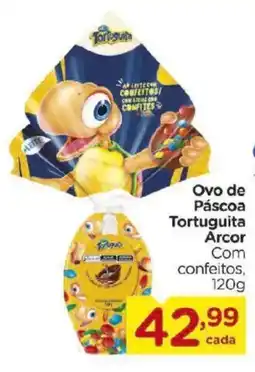 Carrefour Ovo de Páscoa Tortuguita Arcor Com confeitos, oferta