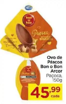 Carrefour Ovo de Páscoa Bon o Bon Arcor Paçoca, oferta