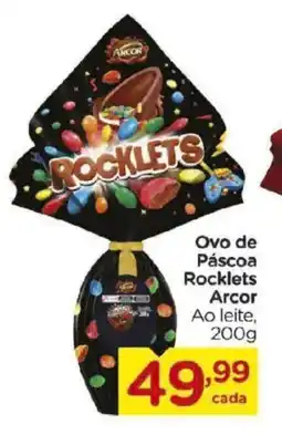 Carrefour Ovo de Páscoa Rocklets Arcor Ao leite, oferta