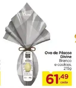 Carrefour Ovo de Páscoa Divine Branco e cookies, oferta