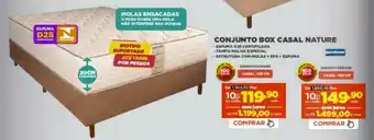 Móveis Simonetti Conjunto Box Casal Nature Bom Pastor oferta