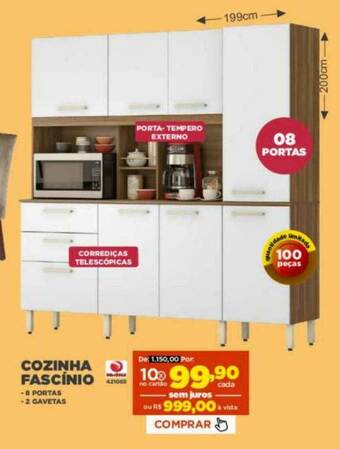 Móveis Simonetti Cozinha Fascínio oferta
