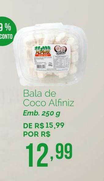 Oba Hortifruti Bala De Coco Alfiniz oferta
