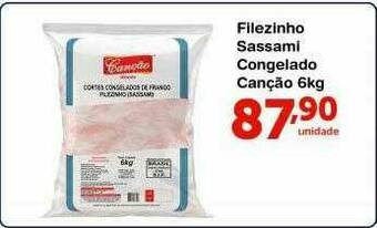 Roldão Filezinho Sassami Congelado Canção oferta