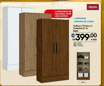 Zenir Multiuso 2 Portas E 4 Prateleiras B-14 Henn oferta