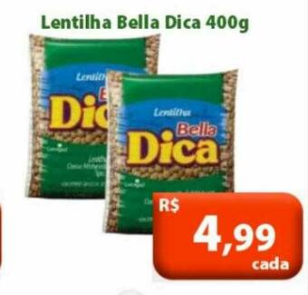 Supermercados Tischler Lentilha Bella Dica oferta