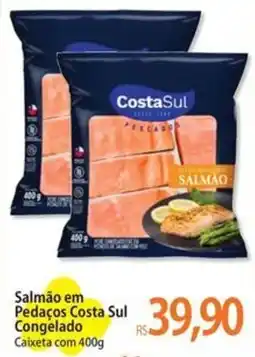 Atacadão Salmão em Pedaços Costa Sul Congelado Caixeta oferta