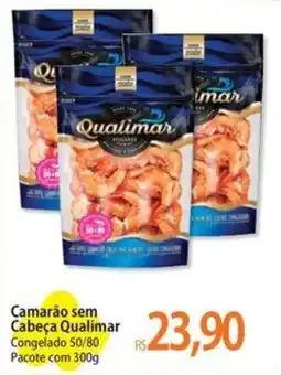 Atacadão Camarão sem Cabeça Qualimar Congelado 50/80 Pacote oferta