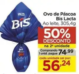 Carrefour Ovo de Páscoa Bis Lacta Ao leite, oferta