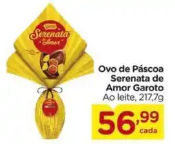 Carrefour Ovo de Páscoa Serenata de Amor Garoto Ao leite, oferta