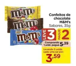 Carrefour Confeitos de chocolate M&M's Sabores, oferta