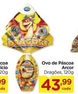 Carrefour Ovo de Páscoa Arcor Dragões, oferta