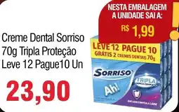 Spani Atacadista Creme Dental Sorriso Tripla Proteção oferta