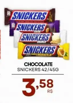 Mercadão Atacadista Chocolate snickers oferta