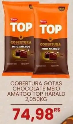 Mercadão Atacadista Cobertura gotas chocolate meio amargo top harald oferta