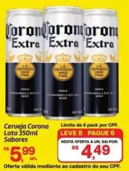 Fort Atacadista Cerveja Corona Lata Sabores oferta