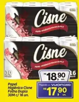 Fort Atacadista Papel Higiênico Cisne Folha Dupla 30M c/16 un. oferta