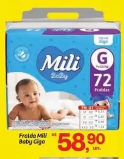 Fort Atacadista Fralda Mili Baby Giga oferta