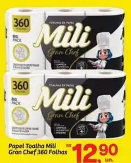 Fort Atacadista Papel Toalha Mili Gran Chef 360 Folhas oferta