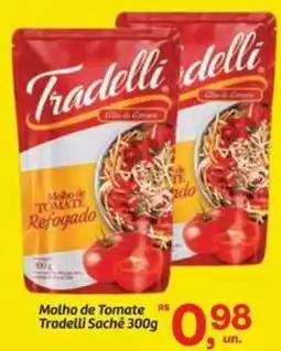 Fort Atacadista Molho de Tomate Tradelli Sachê oferta