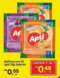 Fort Atacadista Refresco em Pó Apti Sabores oferta