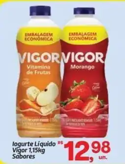 Fort Atacadista logurte Líquido Vigor Sabores oferta