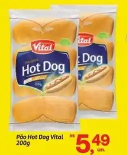 Fort Atacadista Pão Hot Dog Vital oferta
