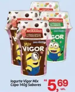Fort Atacadista logurte Vigor Mix Copo Sabores oferta