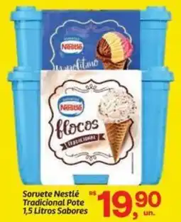 Fort Atacadista Sorvete Nestlé Tradicional Pote Sabores oferta