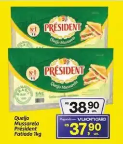 Fort Atacadista Queijo Mussarela Président Fatiado oferta