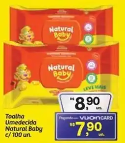 Fort Atacadista Toalha Umedecida Natural Baby c/100 un. oferta