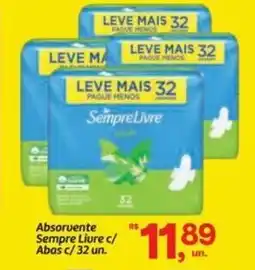 Fort Atacadista Absorvente Sempre Liure c/ Abas c/32 un. oferta