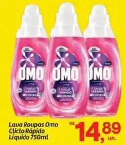 Fort Atacadista Lava Roupas Omo Cliclo Rápido Líquido oferta