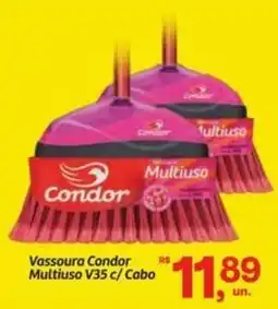 Fort Atacadista Vassoura Condor Multiuso V35 c/ Cabo oferta
