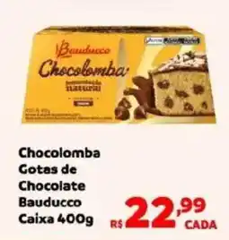 Max Atacadista Chocolomba Gotas de Chocolate Bauducco Caixa oferta