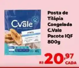 Max Atacadista Posta de Tilápia Congelada C.Vale Pacote IQF oferta