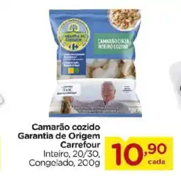 Carrefour Camarão cozido Garantia de Origem Carrefour oferta
