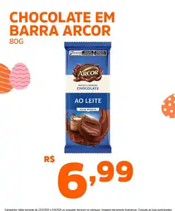 Supermercados Pague Menos Chocolate em barra arcor oferta