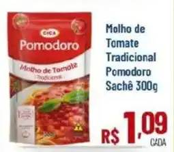 Max Atacadista Molho de Tomate Tradicional Pomodoro Sachê oferta