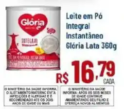 Max Atacadista Leite em Pó Instantâneo Glória Lata oferta