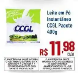 Max Atacadista Leite em Pó Instantâneo CCGL Pacote oferta
