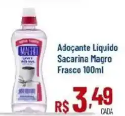 Max Atacadista Adoçante Líquido Sacarina Magro Frasco oferta