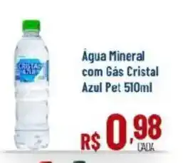 Max Atacadista Água Mineral com Gás Cristal Azul Pet oferta