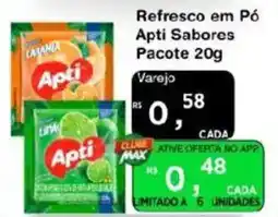 Max Atacadista Refresco em Pó Apti Sabores Pacote oferta