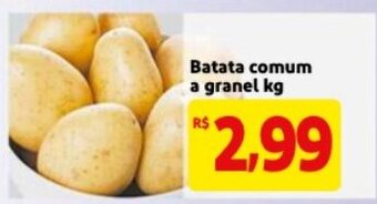 Mercado Extra Batata comum a granel 1kg oferta