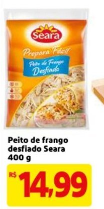 Mercado Extra Peito de Frango Desfiado Seara 400g oferta