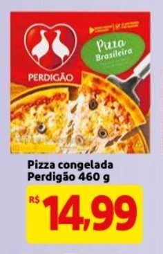 Pizza congelada Perdigao 460g